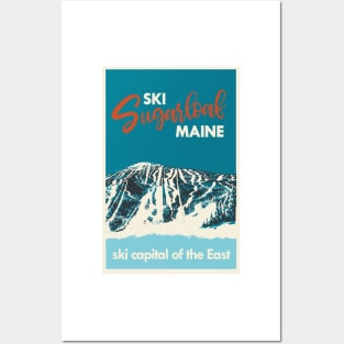 Ski Sugarloaf Maine vintage poster Posters and Art